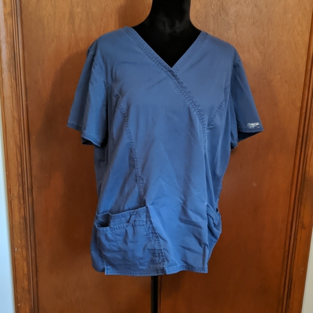 Navy scrub top